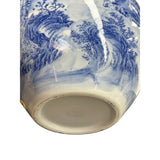 Chinese Blue White Handpaint Mountain Tree Scenery Porcelain Vase GB563S