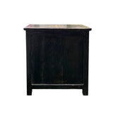 Tibetan Style Green Floral Mandala Graphic End Table Nightstand GB593S