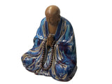Fine Chinese Shiwan-Style Ceramic Luohan Amitabha in Deep Sea Glaze GB653S