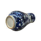 Oriental Floral Phoenix Blue White Porcelain Art Vase GB667S