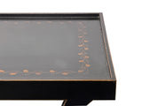 Vintage Black Slayed Legs Rectangular Low Coffee Table GB679S