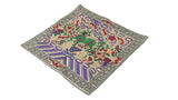 Asian Rectangular Green Kirin Bats Blossom Flower Fabric Display Art GB740S