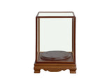 Vintage Glass Transparent Rectangular Shape Cover Display Case GB763S