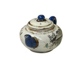 Oriental Zisha Clay White Glaze Scenery Graphic Display Art Teapot GB782S