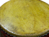 Oriental Tibetan Style Red Auspicious Flower Motifs Drum Table GB810S