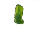 6.5" Lime Green Frosted Crystal Glass Bodhisattva Guanyin Figure GB890S