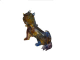 Mixed Color Crystal Glass Mythical Pixiu Fengshui Art Figure GB891S