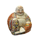 Chinese Canton Mix Ceramic Happy Laughing Buddha Statue ws3253S