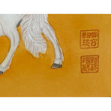 Chinese Porcelain Lang Shih Ning Eight Horses Painting Wall Decor cs7675s