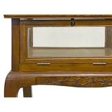Oriental Craw Legs Rectangular Glass Top Console Display Table Counter cs7676