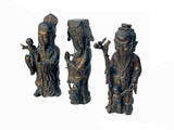 Chinese Vintage Bronze Metal SanXing ( 3 Deities ) Fu Lu Shou Statue Set cs7776S
