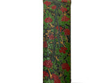 Chinese Zither Shape Flower Motif Collectible Ink Stick Display Art JK334S