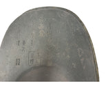 Chinese Characters Engraved Oval Shape Box Ink Stone Inkwell Pad JK337S
