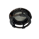 8.25" Oriental Brown Wood Marble Round Table Top Stand Riser GB708S