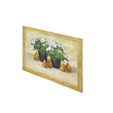 Oil Paint Canvas Art Pears White Little Flowers Scroll Painting ws3452S