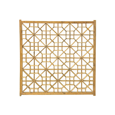 Vintage Restored Oriental Zen Geometric Rustic Raw Wood Wall Panel ws3463S Vintage Restored Oriental Zen Geometric Rustic Raw Wood Wall Panel ws3463S