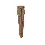 Tan Brown Color Stone Erosion Mark Artistic Dagger Shape Display Art ws3467S