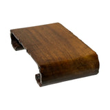 5" Brown Wood Scroll Legs Rectangular Display Stand Riser Easel ws4032S
