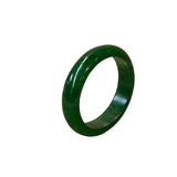 2.25" Chinese Natural Mixed Dark Green Jade Stone Bracelet Bangle ws4040S