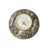Chinese Vintage Famille Rose People Scenery Porcelain Art Bowl ws4399S