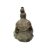 Vintage Chinese Cross Legs Guan Yin Bodhisattva Wood Statue ws4557S