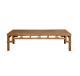 Vintage Chinese Simple Ming Style Coins Apron Rectangular Coffee Table ws4655S