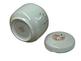 Orient Off White Courthouse Dressing Ladies Floral Graphic Porcelain Jar ws4705S