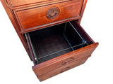 Oriental Brown Rosewood Drawers Base Plank Top Office Writing Desk ws4731S