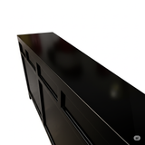 Oriental Black 4 Drawers Moon Face Sideboard Buffet Table Cabinet ws4746S