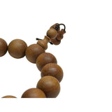Chinese Brown Sandalwood Beads Hand Rosary Praying Bracelet ws4877S