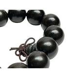 Chinese Dark Brown Resin Beads Hand Rosary Praying Bracelet ws4879S