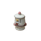 White Base Oriental Lotus Base " Buddha" Shrine Offering Porcelain Cup ws4909S
