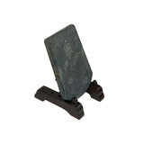 Oriental Stone Ritual Knife Shape Carving Display Plaque Art ws4921S