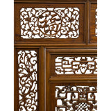 Chinese Cow Ox Cranes Motifs Wood Wall Panel Window Screen ws5024S