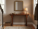 Oriental Point Edge Altar Natural Wood Grain Everted Flanges Console Table ws5028S
