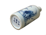 Small Blue White Handpaint Birds Scenery Graphic Porcelain Vase ws5046S