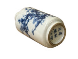 Small Blue White Handpaint Blossom Tree Scenery Graphic Porcelain Vase ws5048S