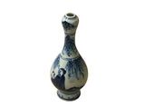 6" Oriental Blue White Scenery Graphic Small Porcelain Art Vase ws5053S