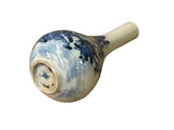 Vintage Tiny Small Blue White Pear Shape Blue White Graphic Vase ws5054S
