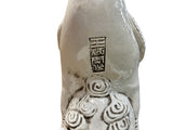 Vintage Off White Porcelain Crane on Dragon Turtle Fengshui Figure ws5079S