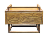 Simple Minimalistic Sleek Light Brown Drawer End Table Nightstand ws5082S