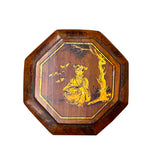 Vintage Oriental Octagonal Golden Graphic Stack Wedding Basket Display GB123S