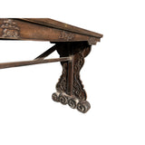 Vintage Oriental Natural Brown Ru Yi Relief Carving Altar Console Table GB236S