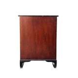 Oriental Brown Black Hardware Drawers Accent Storage Cabinet GB288S