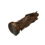 Vintage Chinese Boxwood Carved General Guan Kwan Kong Figure GB302S