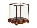 Vintage Glass Transparent Rectangular Shape Cover Display Case GB763S