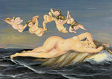 Vintage High Gloss Lacquered Mythological Venus Motif Box GB867S