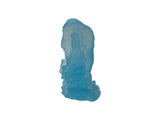 6.5" Light Blue Frosted Crystal Glass Bodhisattva Guanyin Figure GB885S