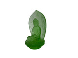 Crystal Glass Mint Green Mandala Gautama Amitabha Shakyamuni Statue GB892S