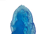 5.25" Crystal Blue Bodhisattva Samantabhadra on Elephant Figure GB902S